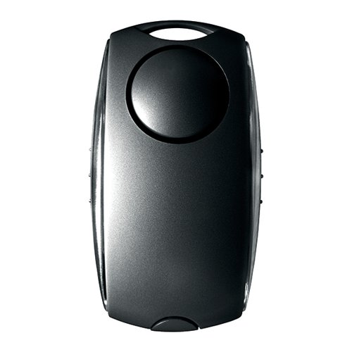 Securikey Personal Alarm Black /Silver (Activate by pushing the sides, 120dB siren) PAECABlack