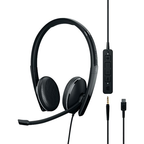 Epos Sennheiser Adapt 165t Usb C Ii Wired Binaural Headset Black 1000906