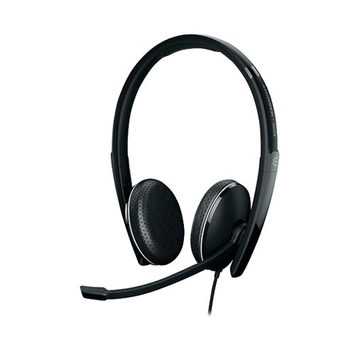 Sennheiser Epos Adapt 165 UC Stereo USB Headset with 3.5mm Jack Black 1000916 Headsets & Microphones SEN24080