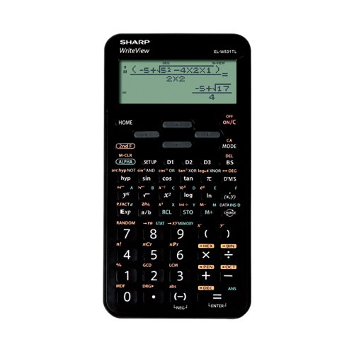 Sharp EL-W5531 Scientific Calculator Black EL-W531TL BBK