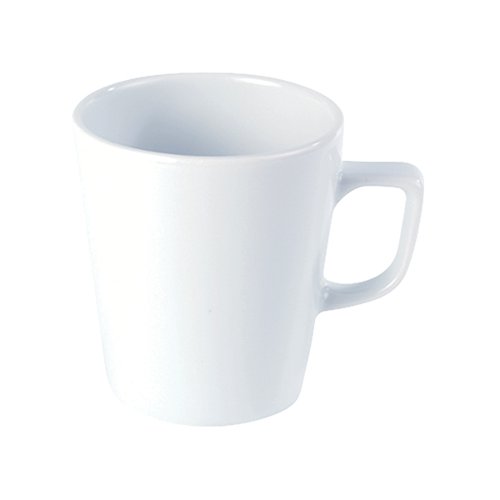 Genware Latte Mug 12oz White (Pack of 12) 322135 Neville