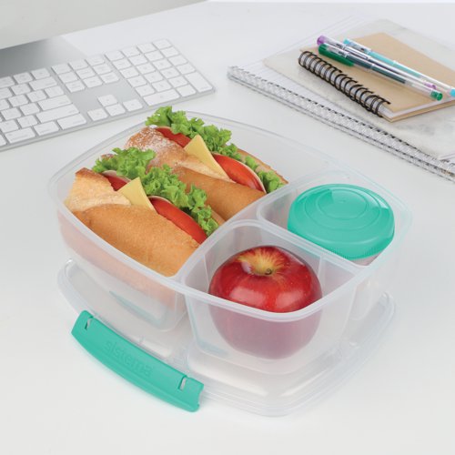 Sistema 3 Split Lunch Box with Yoghurt Pot 2L 20920 - SIS20920