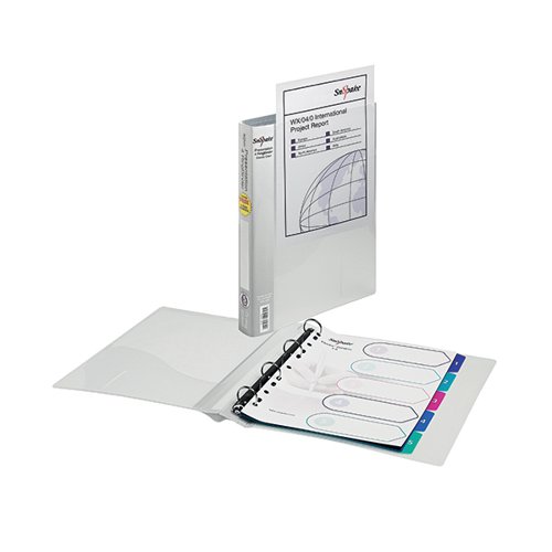 Snopake Presentation 4 A4 Ring Binder 25mm Clear 13368 SK04412 Buy online at Office 5Star or contact us Tel 01594 810081 for assistance