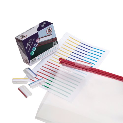 Suitable for use with the Snopake HangGlider suspension files, these click-lock, clear, plastic index tabs can be positioned anywhere along the rail, keeping documentation organised and easy to retrieve. These removable, clear, plastic tabs come complete with a sheet of blank inserts and are supplied in a pack of 25.