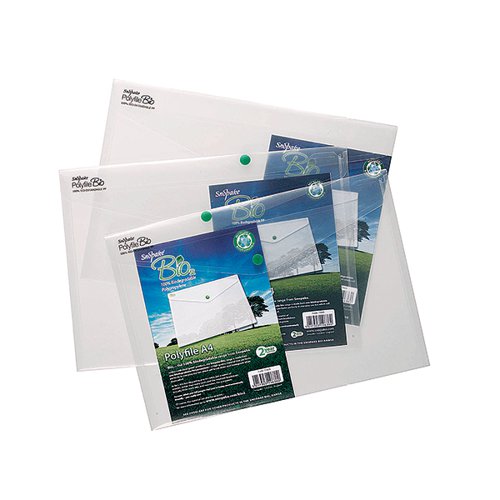Snopake Bio Polyfile A4 Clear (Pack of 5) 15428 SK19639 Buy online at Office 5Star or contact us Tel 01594 810081 for assistance