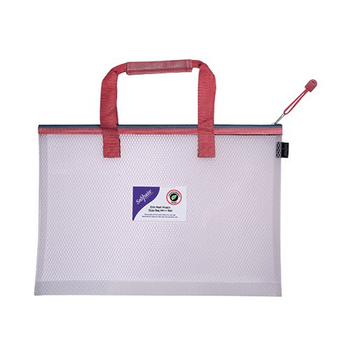 Snopake EVA Mesh High Capacity Project Zippa Bag A4 405x280mm Red 15872 SK22230 Buy online at Office 5Star or contact us Tel 01594 810081 for assistance