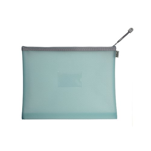 Snokpake EVA Mesh High Capacity Zippa Bag Foolscap Pastel Blue (Pack of 3) 15904 - SK22315