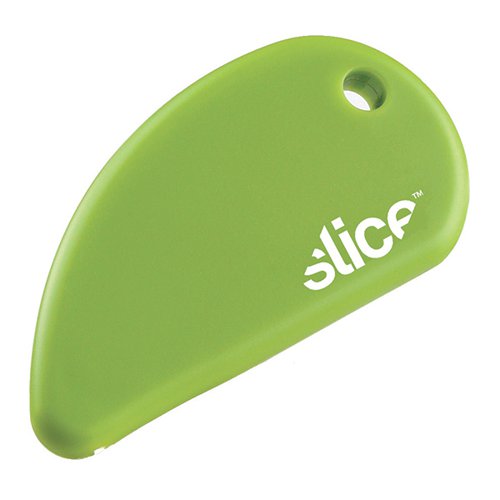 Slice Safety Cutter Green (Ceramic blade non-slip rubberised surface) 00200