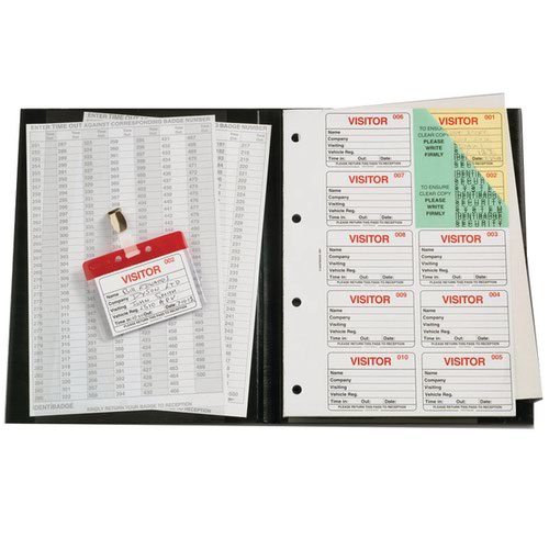 Identibadge Complete Visitors Book 300 Insert IBVBSYS300