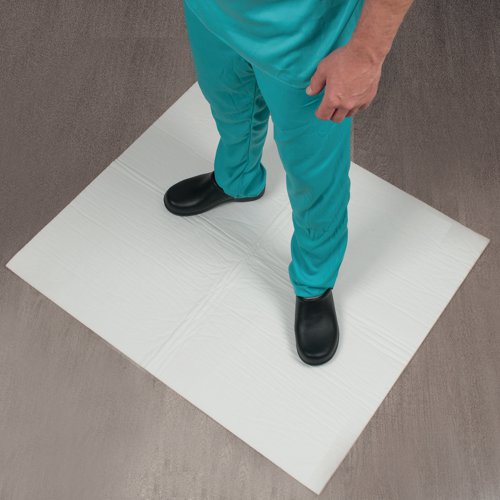 Sirane Absorbent Floor Mat 500x580mm Blue (Pack of 200) MEDIS44 | SRN31062 | Sirane Group