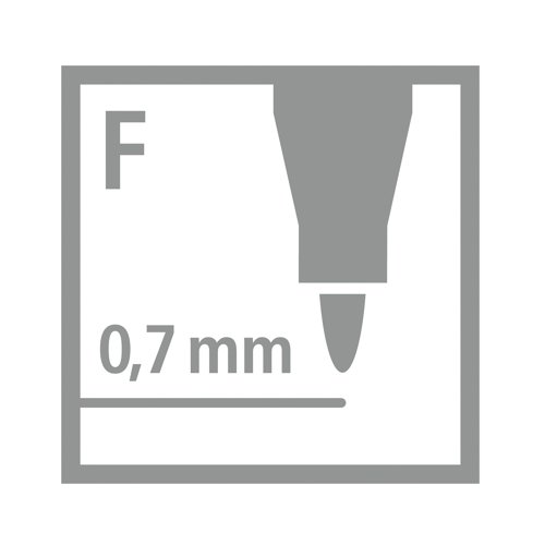 Stabilo Write-4-all Permanent Marker Fine 0.7mm Black (Pack of 10) 156/46