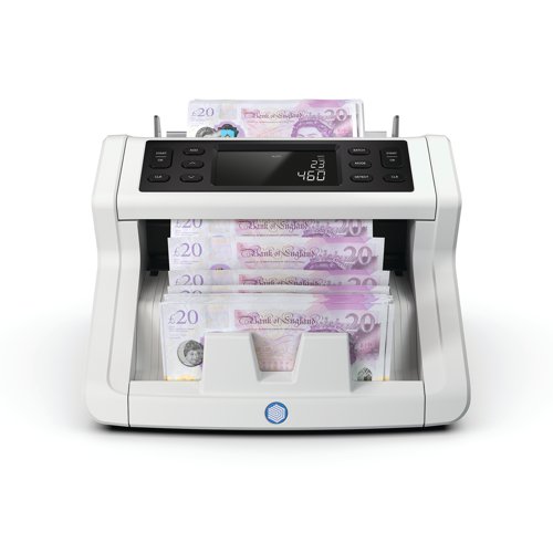 SS33803 | Count banknotes with certainty and ease. The Safescan 2265 accurately value counts mixed Euro and British Pound banknotes while simultaneously verifying them on up to five security features. Time saving features include automatically add up the quantity and value of notes counted across different runs and the batch function can create equal stacks of banknotes. Shows a complete overview of all quantities and values per denomination. Thanks to its intuitive user interface and automated features, your cash counting will be easier than ever before.