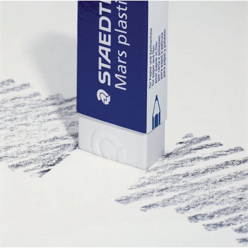 Staedtler Mars Plastic Eraser (Pack of 2) 52650BK2DA | ST52819 | Staedtler