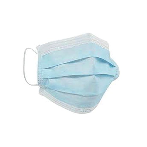 Disposable 3-Ply Face Mask with Ear Loop Fastenings (Pack of 50)