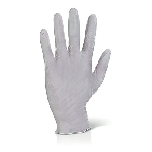 Click LatexExamination Gloves PF Disposable Large Pack of 100 LEGL