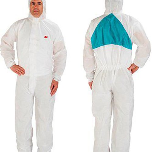 3M 4520 Protective Coverall White/Green L