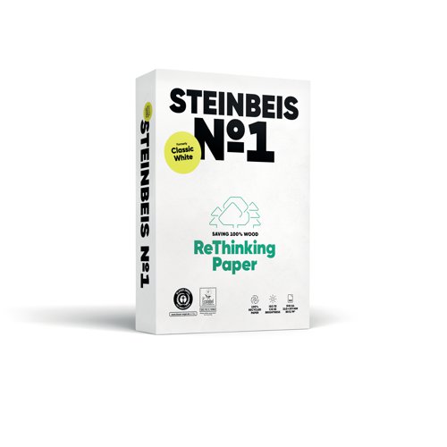 Steinbeis No.1 Classic Paper Off-White A4 80gsm (Pack of 2500) 10025 STE84501 Buy online at Office 5Star or contact us Tel 01594 810081 for assistance