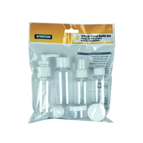 10-Piece Travel Bottle Set (Pack of 8) STBS10PCX8