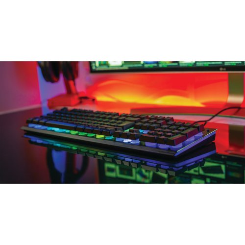 SureFire KingPin X2 Multimedia Metal RGB Gaming Keyboard 48707 Verbatim