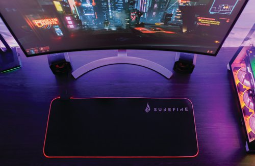 SureFire Silent Flight RGB-680 Gaming Mouse Pad 48813 SUF48813 Buy online at Office 5Star or contact us Tel 01594 810081 for assistance