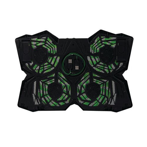 SureFire Bora Gaming Laptop Cooling Pad Green 48818 SUF48818 Buy online at Office 5Star or contact us Tel 01594 810081 for assistance