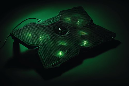 SureFire Bora Gaming Laptop Cooling Pad Green 48818 SUF48818 Buy online at Office 5Star or contact us Tel 01594 810081 for assistance
