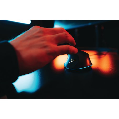 SUF48837 | Ideal for gamers who enjoy having control over their mouse along with comfort and longevity. The SureFire Martial Claw Gaming Mouse allows for a comfortable finger-wrist shoulder movement, in-turn helping to cover large motions when aiming, tracking, and sniping. The program buttons assign macros and save speed settings and light effects with the included advanced software. The adjustable DPI of up to 7200 can be set for rapid exploration of wide areas or slowed down for ultimate precision. Featuring colourful RGB lighting around the base and on the scroll wheel, it offers multiple effects to heighten the gaming experience.