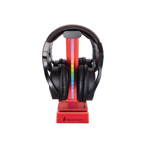 SureFire Vinson N1 Dual Balance Gaming RGB Headset Stand Red 48846 | SUF48846 | Verbatim