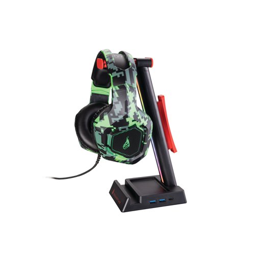 SureFire Vinson N2 RGB Gaming Headset Stand with USB Hub Black 48847 Headsets & Microphones SUF48847