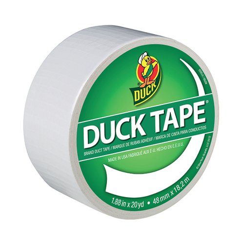 Ducktape Coloured Tape 48mmx18.2m White (Pack of 6) 1265015