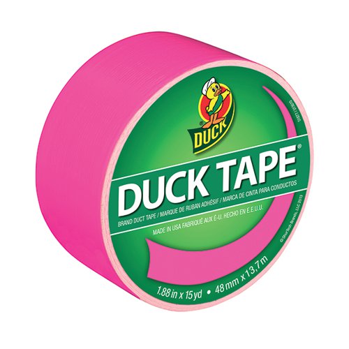 Ducktape Coloured Tape 48mmx13.7m Neon Pink (Pack of 6) 1265016