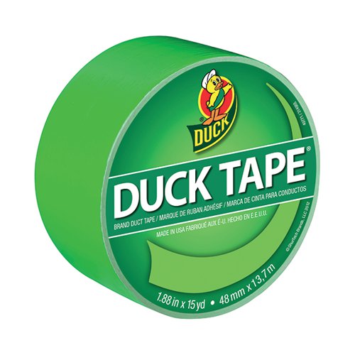 Ducktape Coloured Tape 48mmx13.7m Neon Green (Pack of 6) 1265018