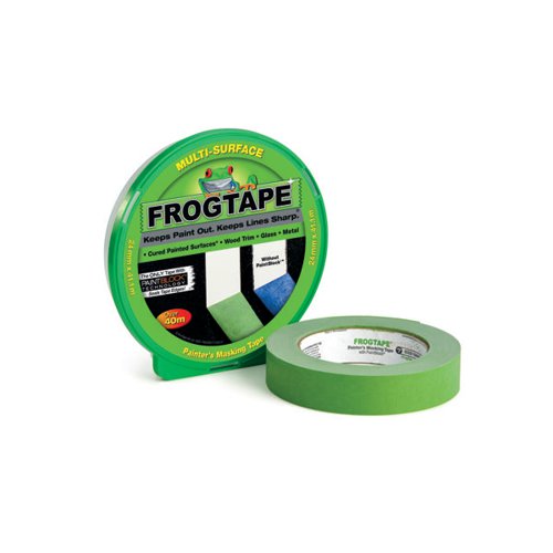 SUT13500 | Get crisp, clean lines on your next painting project with FrogTape Multi-Surface Painting Tape. It is made with exclusive PaintBlock Technology, a super-absorbent polymer that reacts with the water in emulsion paint and instantly gels to form a micro-barrier that seals the edges of the tape to prevent paint bleed. The result is a crisp, professional paint line. Designed to work on a variety of surfaces, this premium grade masking tape delivers a performance you can be proud of.