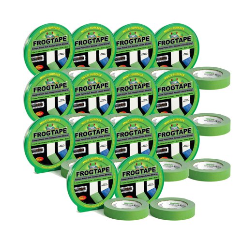 FrogTape Multi-Surface Masking Tape 24mmx41.1m Green (Pack of 14) 157361  SUT13500