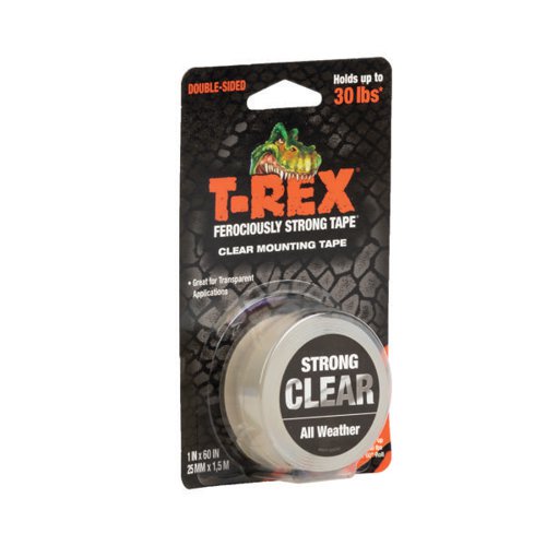 T-Rex Mounting Tape Roll 25mmx1.5m Clear (Pack of 6) 285664