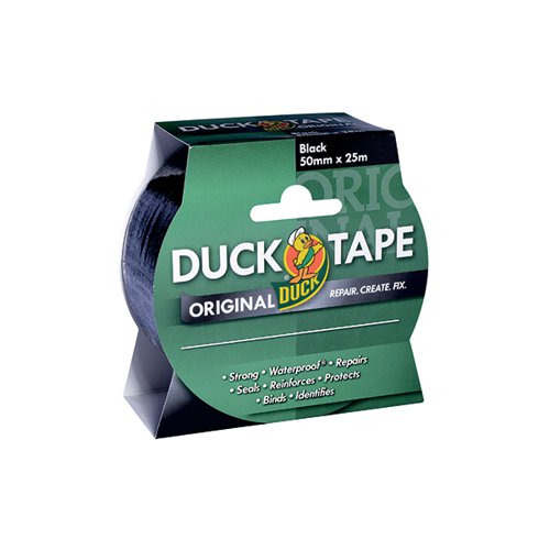 Ducktape Original Tape 50mmx25m Black (Pack of 6) 211109
