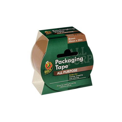Ducktape All Purpose Packaging Tape 50mmx25m Brown (Pack of 6) 223554
