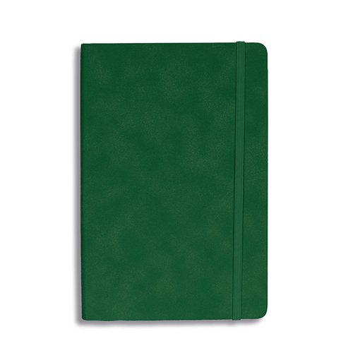 Silvine Soft Feel Executive Notebook Lined 160 Pages A5 British Racing Green 197BRG