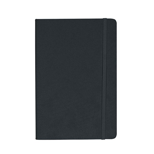 Silvine Soft Feel Executive Notebook Lined 160 Pages A5 Anthracite 197GY