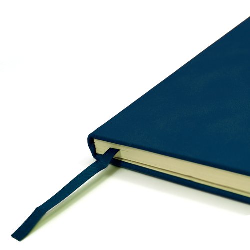 Silvine Soft Feel Executive Notebook Lined 160 Pages A5 Royal Blue 197BL Sinclairs