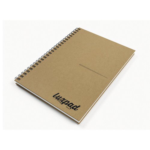 Silvine Luxpad Recycled Hardback Kraft Notebook 160pp A5 THBPINA5KR - Sinclairs - SV00222 - McArdle Computer and Office Supplies