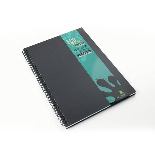 Eco Gecko All Media Wirebound Sketchbook Portrait 40 Sheet A3 GECRE104 SV00418 Buy online at Office 5Star or contact us Tel 01594 810081 for assistance