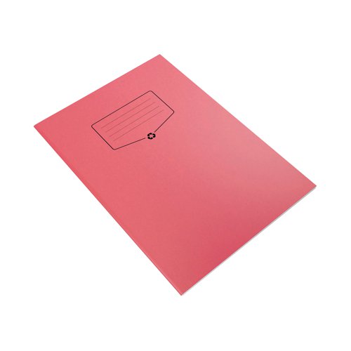 SV00552 Silvine Recycled Exercise Book Lined with Margin 64 Pages A4 Red (Pack of 10) EXRE101