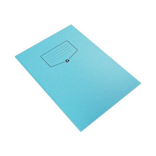Silvine Recycled Exercise Book 7mm Square 64 Pages A4 Blue (Pack of 10) EXRE104 - SV00555