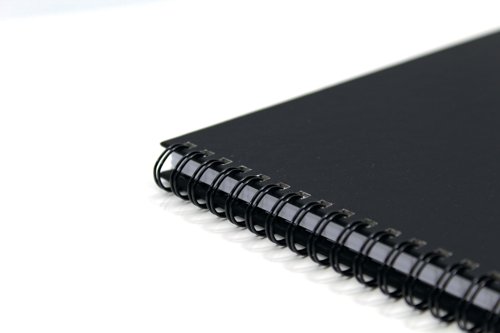 Featuring a durable cover with a soft touch laminate for additional protection, this A4 wirebound, hardback notebook contains 150 pages (75 sheets) which is ruled with 8mm feint lines and margin. The climate-friendly, high-quality, 80gsm, white paper is suitable for writing on both sides without ink show-through. The 8mm feint ruled lines and margin fade subtly into the background, making notes appear more prominent on the page. Featuring wire binding which allows the notebook to lie flat while open on any page, it is the perfect choice for anyone looking to be more conscious about the environment.