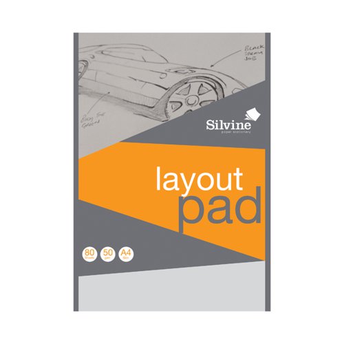 Silvine Layout Pad 80 Sheets A4 A4LP