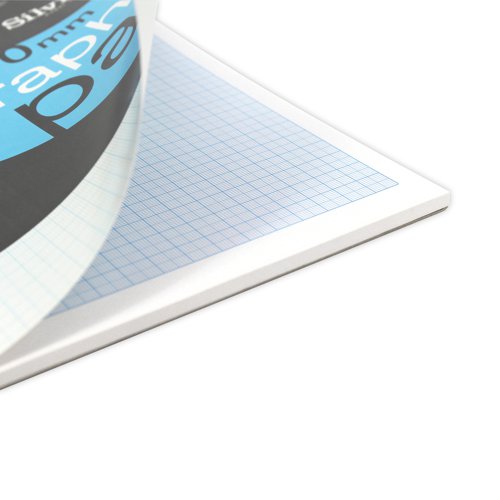 The Silvine A4 graph pad is ideal for students and professionals alike. This graph pad is printed on quality 90gsm paper and hole punched with four holes to fit to standard lever arch files. It has 50 sheets and is ruled with a 1-5-10mm graph in blue on white paper. It is bound with glue for easy page removal.