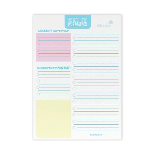 Silvine Luxpad Things To Do Desk Pad 60 Pages A5 223 Sinclairs