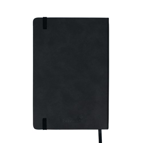 Silvine Executive Notebook 160 Pages A5 Black 197BK - Sinclairs - SV02949 - McArdle Computer and Office Supplies