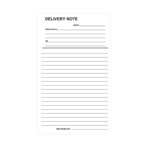 This Silvine Duplicate Delivery Book allows you to make 100 duplicate delivery notices to help you keep track of financial transactions. The gummed delivery book allows you to make an exact carbon copy, with pre-printed pages for detailed, accurate records. Each book measures 210x127mm, with perforated, easy tear pages. This pack contains 6 books.